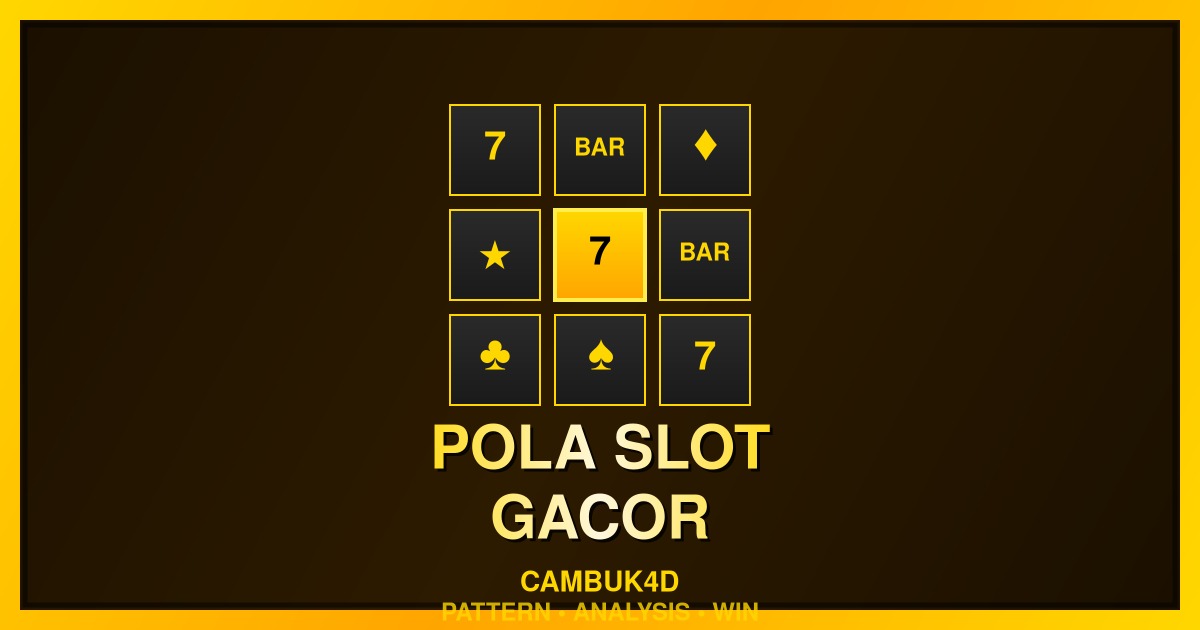 Pola Slot Gacor Terbaru 2025: Rahasia Menang Konsisten